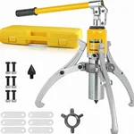 Nutronics 20-Ton 3-Inch Max Stroke 3-in-1 Adjustable Jaw Hydraulic Gear Bearing Wheel Puller with Case