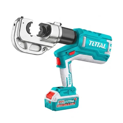 Total 20V 120KN 16-400mm² Heavy Duty Brushless Cordless Hydraulic Cable Crimping Tool Kit TCTLI2005