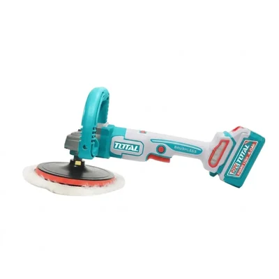 Total 20V 180mm 2500 RPM M14 Spindle Variable Speed Brushless Cordless Rotary Car Polisher Kit TAPLI20188