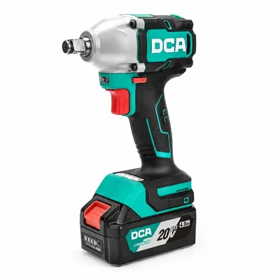 DCA 1/2 Inch 12.7mm 20V 2400 RPM 320Nm 420Nm Nut-Busting Brushless Heavy Duty Cordless Impact Wrench ADPB320