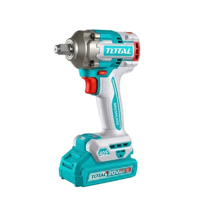 Total 20V 1/2 Inch 405Nm Torque 2400 RPM Brushless Cordless Impact Wrench Kit TIWLI2045
