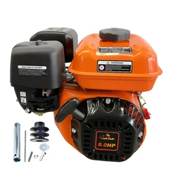 Bharat Saarthi 212CC 8Hp 4 Stroke Single Cylinder Air Cooled Recoil Start Petrol Engine With Accessories, 3.5L Fuel Tank