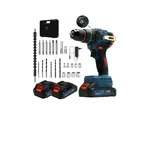 THOR 10mm 21V Cordless Metal Chuck, 3-Mode Operation Impact Drill Machine With Battery, Charger & Accessories Set, 0-2000 RPM (THCIDK1503)