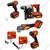 Premium Quality 21V Li-Ion Cordless Rotary Hammer, Angle Grinder, Impact Wrench & Drill Combo Kit With Accessories