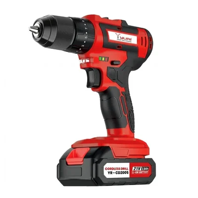 Yuri 21V 2.0Ah Heavy Duty Cordless Drill - 13mm Chuck 35Nm Torque High-Speed Driver for Wood & Metal YR-CD2005