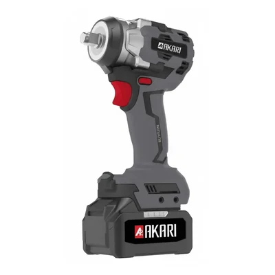 Akari 1/2 Inch Drive 21 V Cordless Impact Wrench with Dual 4.0 Ah Batteries (ACT-CIW-500)