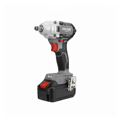 Akari 1/2 Inch Drive 21 V Brushless Cordless Impact Wrench with Dual 3.0Ah Batteries (ACT-CIW-21)