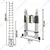 Heavy Duty 150 Kg Load Capacity 16 Steps  22 Feet / 6.7 Meter Compact & Portable A Type  Aluminum Telescopic Ladder