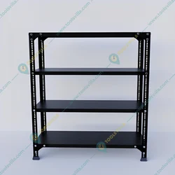 Alija 36 x 35 x 12 Inch 4 Shelves Multipurpose Storage Rack (22 Gauge Shelves & 16 Gauge Angle)