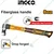 INGCO 220gm Drop-Forged Hammer Head Claw Hammer, Fiberglass Handle, With Magnetic Nail Function (HCH81008)