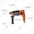 Galaxy Pro 20 mm 900-watt Rotary Hammer Drill, 950 RPM - GLX 2-20 (PROF)