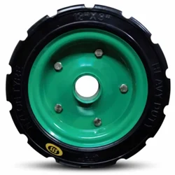Heavy Duty 225 Kg Load Capacity  300 x 75 / 12 x 3 Inch Solid Rubber Wheel Whith Out Ball Bearing