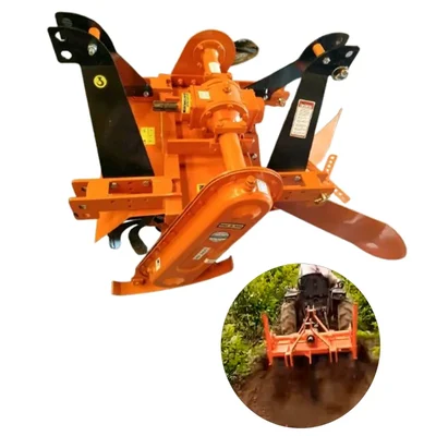 Heavy Duty Mild Steel 3 Feet Reverse Forward Rotavator with 22 Blades Suitable for Tractors