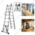 Heavy Duty 150 Kg Load Capacity 16 Steps  22 Feet / 6.7 Meter Compact & Portable A Type  Aluminum Telescopic Ladder