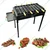  Premium Quality 22 inch Classic Charcoal Barbeque Grill With 8 Skewers 