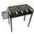  Premium Quality 22 inch Classic Charcoal Barbeque Grill With 8 Skewers 