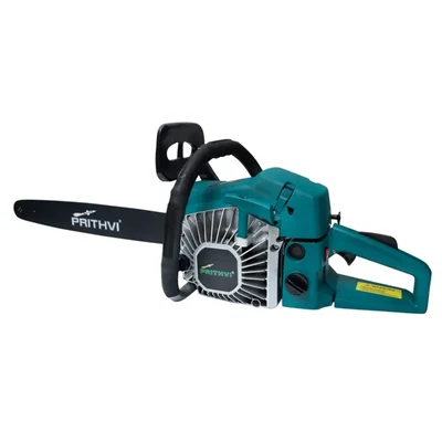Prithvi P-801, 22 Inch 2.2kW 58 CC Petrol Chainsaw | Ideal for Wood Cutting/Logging