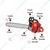 Economy 58 cc Petrol Chainsaw | Wood Cutter with 22 inch Guide Bar and Free Accessories