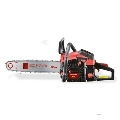 BSC Power 6258, 62-cc Petrol Chainsaw with 22 inch Guide Bar for Landscaping, Wood Cutting/Logging and Tree Felling