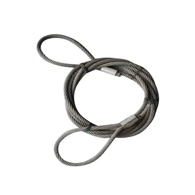 National 22 mm 2 Meter Wire Rope Sling,6x19 IWRC, Single Leg For Lifting, Rigging, and Material Handling