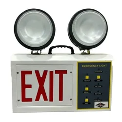 Agni Shield 230 Volts Emergency LED Light With Exit Sign and Rechargeable Battery