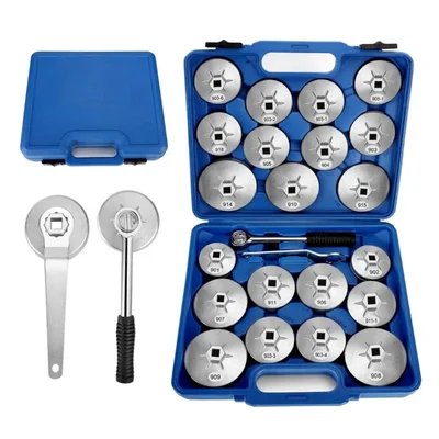 Hukums 23 pcs Cup Type Oil Filter Wrench Removal Socket Set