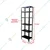 ALIJA®️ 72 x 23 x 12 Inch Slotted Angle Metal Storage Rack - 6 Shelves, Black ( 24 Gauge Shelf 18 Gauge Angle )
