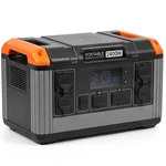 Genuine Power 2400W Portable Inverter Power Station 2016Wh Heavy-Duty Solar Generator for Home Backup & Outdoor