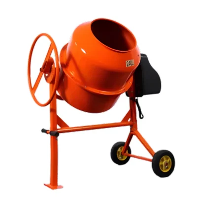 Heavy Duty 240L 1000 Watt Steering Type Mini Concrete Mixer 