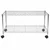 Rackwell 24 x 14 x 16 inch Height Adjustable Foldable Multipurpose Stainless Steel Organizer Wire Shelving Rack