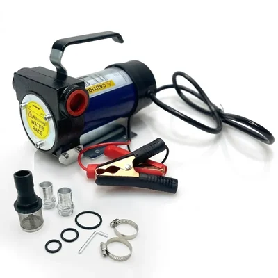 Heavy Duty 24V DC, 200W, 4500 RPM Diesel Transfer Pump, Pure Copper, With All Required Accessories