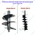 Heavy Duty 24 inch Single Spiral Auger Bit for Earth Auger | Post Hole Digger Machine