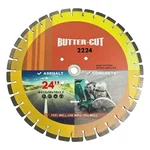 Oxi Power 24" Butter Cut Concrete Diamond Blade, Silver Brazed Heavy Duty Black Circular Saw 2224