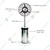24 Inch Mist Fan With 80 Liters Tank Capacity, Stainless Steel Body