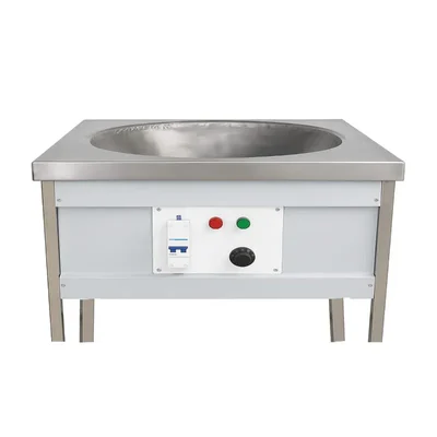 24 inch Square Table Top Electric Kadhai, 6000W with Safety Features (MCB/Auto-Cut Off)