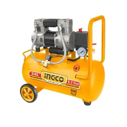 INGCO 24L 8 Bar Oil Free Air Compressor with 1.5 HP Aluminium Wire Motor (ACS111242)
