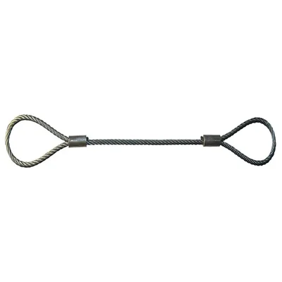 National 24 mm 11 Meter Wire Rope Sling,6x19 IWRC, Single Leg For Lifting, Rigging, and Material Handling