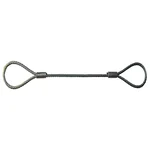 National 24 mm 1 Meter Wire Rope Sling,6x19 IWRC, Single Leg For Lifting, Rigging, and Material Handling