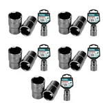 Total 1/2 Inch Drive 24 mm Hexagonal Socket (THTST12241) Pack of 5 