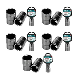 Total 1/2 Inch Drive 24 mm Hexagonal Socket (THTST12241) Pack of 5 