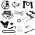 24V 250W PMDC Chain Drive Electric Bicycle Conversion Kit with Controller & Headlight for Normal and Mountain Cycles
