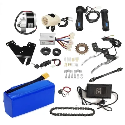 NAKS 24V 350W DIY Electric Bicycle Full Conversion Kit with 24V 12Ah Lithium Battery and Charger