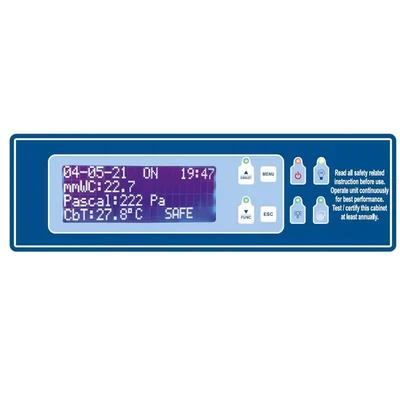 LuxMed 24V Laminar Air Flow Controller LCD Display Menu Control Differential Sensor Password Programmable