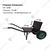 Heavy Duty Black Double Wheel Barrow, 250Kg Load Capacity, SWB-8