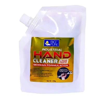 BIG Pure 250gm Industrial Hand Cleaner Liquid Paste Pouch to Clean Grease, Dirty Oils, Lubricants, Carbon Black