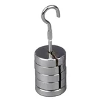 Cometek Weight - 50g × 5(250g) Total Slotted Weight with Hanger Precision Lab Mass Chrome Plated Iron Weights