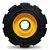 Heavy Duty 200 x 75 MM / 8 x 3 Inch 250 Kg Load Capacity Rubber Wheel ( C.I + Wheel ) Without Ball Bearing