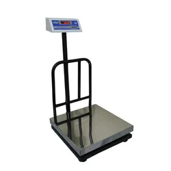 Metis 250Kg 500 x 500 mm Iron Platform Weighing Machine With Direct Power Supply Operation & Battery Operated, 1 Year Warranty