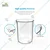 Bello (2pcs x 250ml), (2pcs x 500ml) Beakers and Conical Flasks with Graduation Marks, 3.3 Borosilicate Glass Material