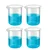 Bello 4pcs x 500ml Polypropylene Beakers with Graduation Marks for Laboratory
